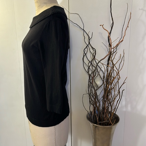 White House Black Market 3/4 sleeve boat neck sweater - Picture 3 of 7